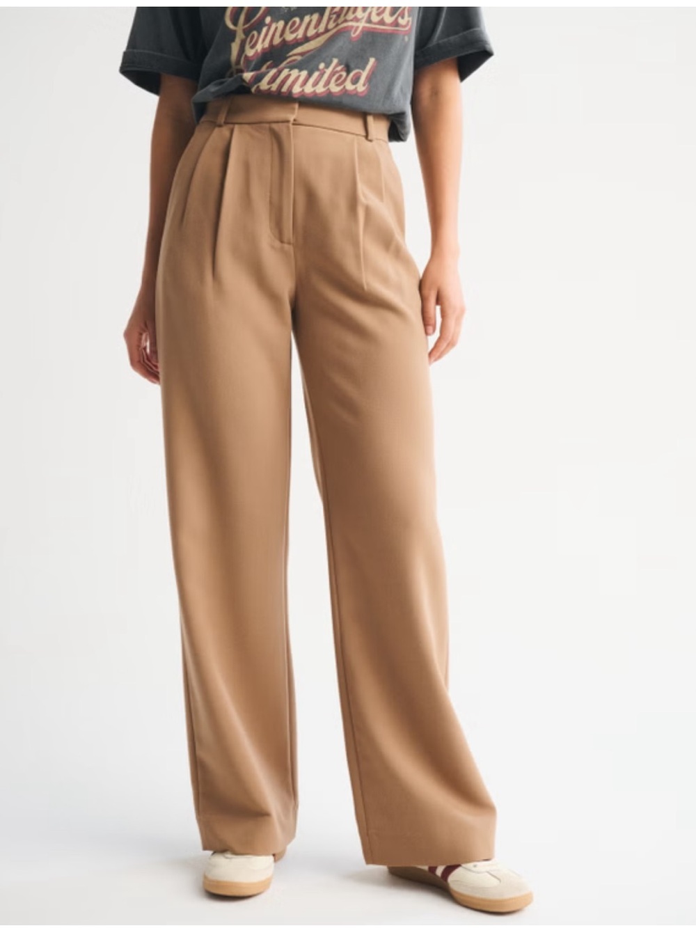 Abercrombie Sloane Tailored Pants in Tan
